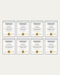 All eight spouse rating certificates
